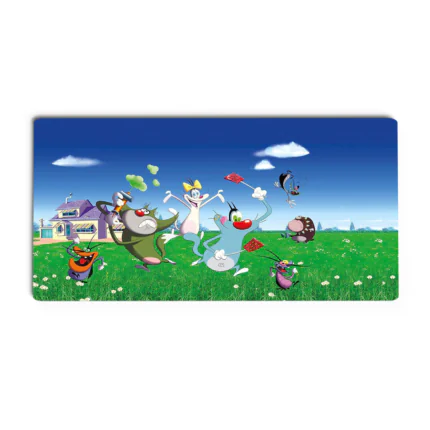 Oggy And The Cockroaches Deskmat